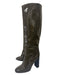 Bottega Veneta Shoe Size 38.5 Olive Green Patent Leather Square Toe Boots Olive Green / 38.5