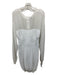 Herve Leger Size L White Polyamide & Viscose Blend Long Sleeve Shimmer Dress White / L