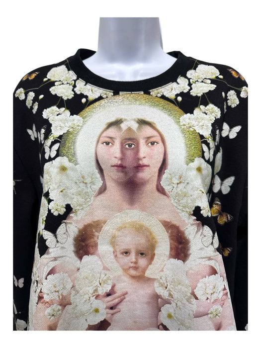 Givenchy Size XL Black, White, Multi Polyester Sweatshirt Madonna Sweater Black, White, Multi / XL