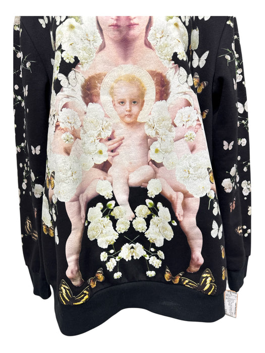 Givenchy Size XL Black, White, Multi Polyester Sweatshirt Madonna Sweater Black, White, Multi / XL