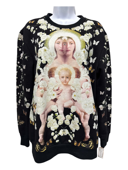 Givenchy Size XL Black, White, Multi Polyester Sweatshirt Madonna Sweater Black, White, Multi / XL