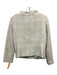 Milly Size 10 Ecru Cream Wool & Polyamide Long Sleeve tweed Snaps Jacket Ecru Cream / 10