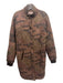 Marrakech Size M Brown & Black Lyocell blend Camo Quilted Button up Jacket Brown & Black / M