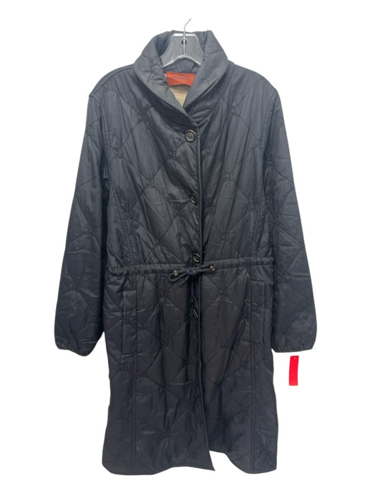 Missoni Size 44 Black Polyester Quilted Pockets Button up Coat Black / 44