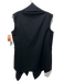 Kenzo Size 40 Black Wool Sleeveless Collar Lapel Jacket Black / 40