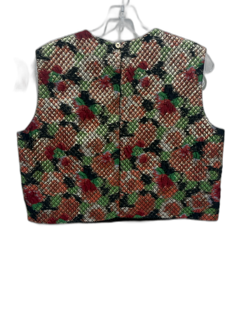 Maison Rabih Karouz Size 38 red, gold, multi Polyester & Silk Sleeveless Top red, gold, multi / 38