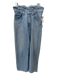 Agolde Size 29 Light Wash Cotton Denim High Rise Zip Fly Ruffle Waistband Jeans Light Wash / 29