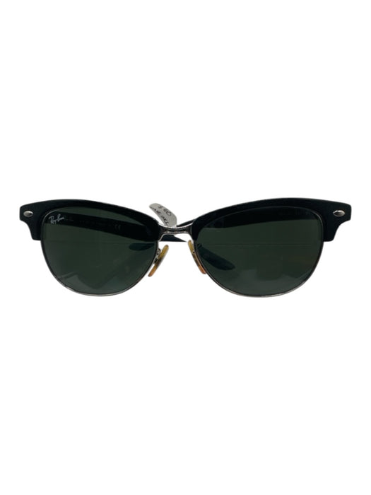 Ray Ban Black & Silver Acetate & Metal Sunglasses Black & Silver