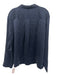 Lunya Size XL Navy Silk Long Sleeve Button Up Top Navy / XL