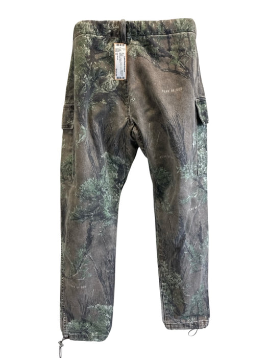 Fear Of God Size S Green & Brown Cotton Camo Belt Inc Men's Pants Green & Brown / S