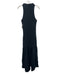 Staud Size XL Black Cotton Blend Sleeveless Ruched high neck Mermaid Dress Black / XL
