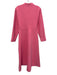 ME+EM Size 4 Bubblegum Pink Polyester Blend Textured Long Sleeve Mock Neck Dress Bubblegum Pink / 4