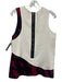 Proenza Schouler Size 6 White, Black & Red Acetate Blend Sleeveless Back Zip Top White, Black & Red / 6
