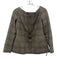 Theory Size 12 Beige & Black Wool Blend Plaid Boat Neck Zip Front Jacket Beige & Black / 12