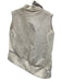 Preen by Thornton Bregazzi Size Est M Cream White Leather Asymmetric Vest Jacket Cream White / Est M