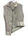 Preen by Thornton Bregazzi Size Est M Cream White Leather Asymmetric Vest Jacket Cream White / Est M