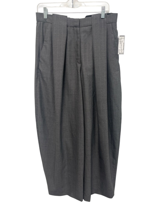 Stella McCartney x H&M Size 6 Gray Wool Pleated Front Trouser Pants Gray / 6