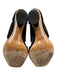 Dries Van Noten Shoe Size 38 Black & Rose Gold Leather Upper Suede Sandals Black & Rose Gold / 38
