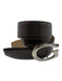 Gucci Taupe Leather silver tone hardware Logo Peg Buckle Belts Taupe / 30