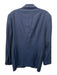 Saks Fifth Ave Navy Blue Wool Striped 2 Button Men's Blazer Navy Blue / 40
