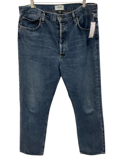Agolde Size 33 Medium dark wash Cotton Denim 5 Pocket Button Fly Jeans Medium dark wash / 33