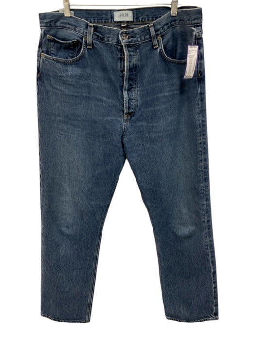 Agolde Size 33 Medium dark wash Cotton Denim 5 Pocket Button Fly Jeans Medium dark wash / 33