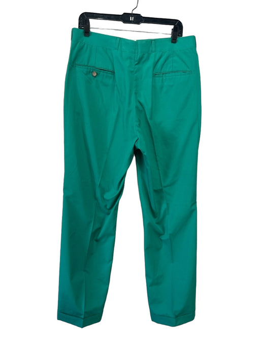 H Stockton Size Est 34 Green Cotton Blend Solid Khakis Men's Pants Est 34