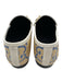 Gucci Shoe Size 38 Tan, blue & white Raffia Leather trim Horsebit Loafer Flats Tan, blue & white / 38