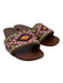 Prada Shoe Size 37.5 brown, pink & multi Leather Embroidered Geometric Sandals brown, pink & multi / 37.5