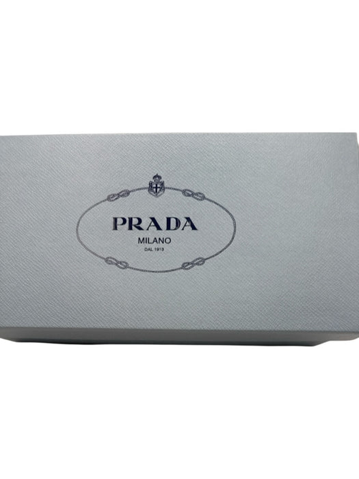 Prada Shoe Size 37.5 brown, pink & multi Leather Embroidered Geometric Sandals brown, pink & multi / 37.5