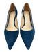 Ann Mashburn Shoe Size 38 Blue Suede Pointed Kitten Heel Box Included Pumps Blue / 38
