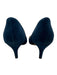 Ann Mashburn Shoe Size 38 Blue Suede Pointed Kitten Heel Box Included Pumps Blue / 38