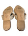 Circus Shoe Size 7 Beige Fabric open toe Knot Detail Sparkle Sandal Shoes Beige / 7