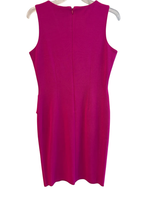 Misook Size XS Pink Acrylic & Polyester Knit Sleeveless Peplum Shift Dress Pink / XS