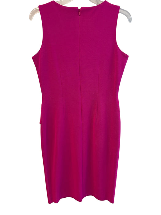 Misook Size XS Pink Acrylic & Polyester Knit Sleeveless Peplum Shift Dress Pink / XS