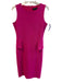 Misook Size XS Pink Acrylic & Polyester Knit Sleeveless Peplum Shift Dress Pink / XS