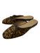Ann Mashburn Shoe Size 37 Brown & Beige Calf hair Cheetah Open Heel Flats Brown & Beige / 37