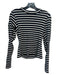 Veronica Beard Jeans Size XS Black & White Cotton Blend Ribbed Striped Top Black & White / XS