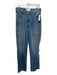 The Great Size 26 Med Wash Cotton Denim High Rise Straight Jeans Med Wash / 26