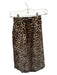 Rails Size XXS Tan & black Cotton Drawstring Animal Print Midi Skirt Tan & black / XXS