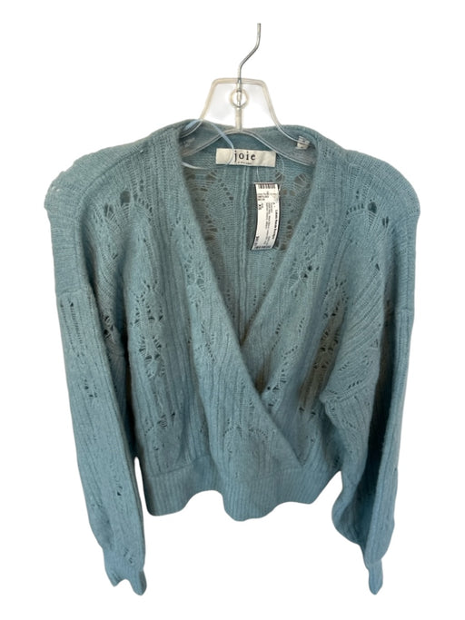 Joie Size XS Slate Blue Wool Blend Loose Knit Long Balloon Sleeve Sweater Slate Blue / XS