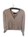 360 Cashmere Size XS Mauve Cashmere Long Balloon Sleeve Buttons Cropped Sweater Mauve / XS