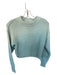 Rebecca Taylor Size S Blue Cotton Knit Ombre Long Sleeve Sweater Blue / S