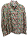 Sandro Size 1 / S Green, Red, Yellow Silk stand collar Floral Button Down Top Green, Red, Yellow / 1 / S