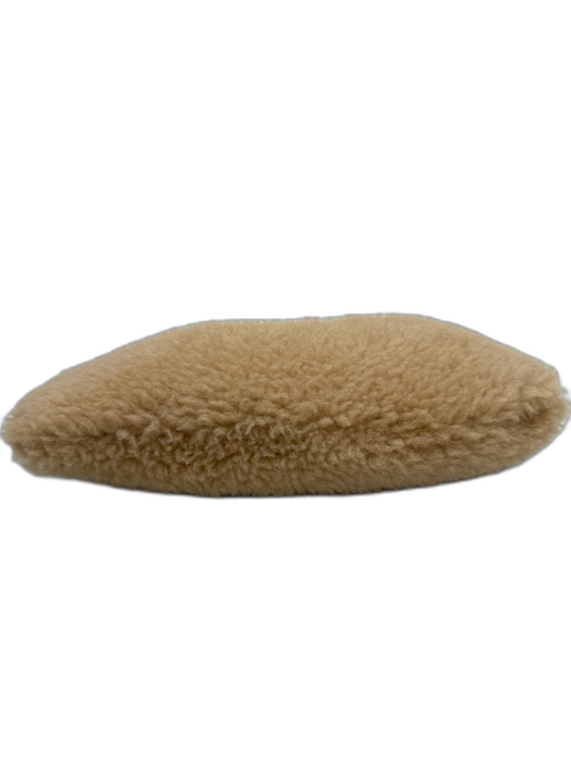 Saint Laurent Brown & Tan Leather Shearling Chain Strap Logo Charm Shoulder Bag Brown & Tan / S