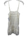 FP One Size XS Cream Cotton lace paneling Pintuck Mini Slip Dress Cream / XS
