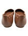 Larroude Shoe Size 7.5 Brown Leather Cut Outs Scalloped Round Toe Flats Brown / 7.5