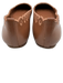 Larroude Shoe Size 7.5 Brown Leather Cut Outs Scalloped Round Toe Flats Brown / 7.5