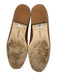 Larroude Shoe Size 7.5 Brown Leather Cut Outs Scalloped Round Toe Flats Brown / 7.5
