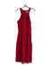 Joie Size XS Red Cotton Halter Neck Sleeveless Pintucks Eyelet Dress Red / XS